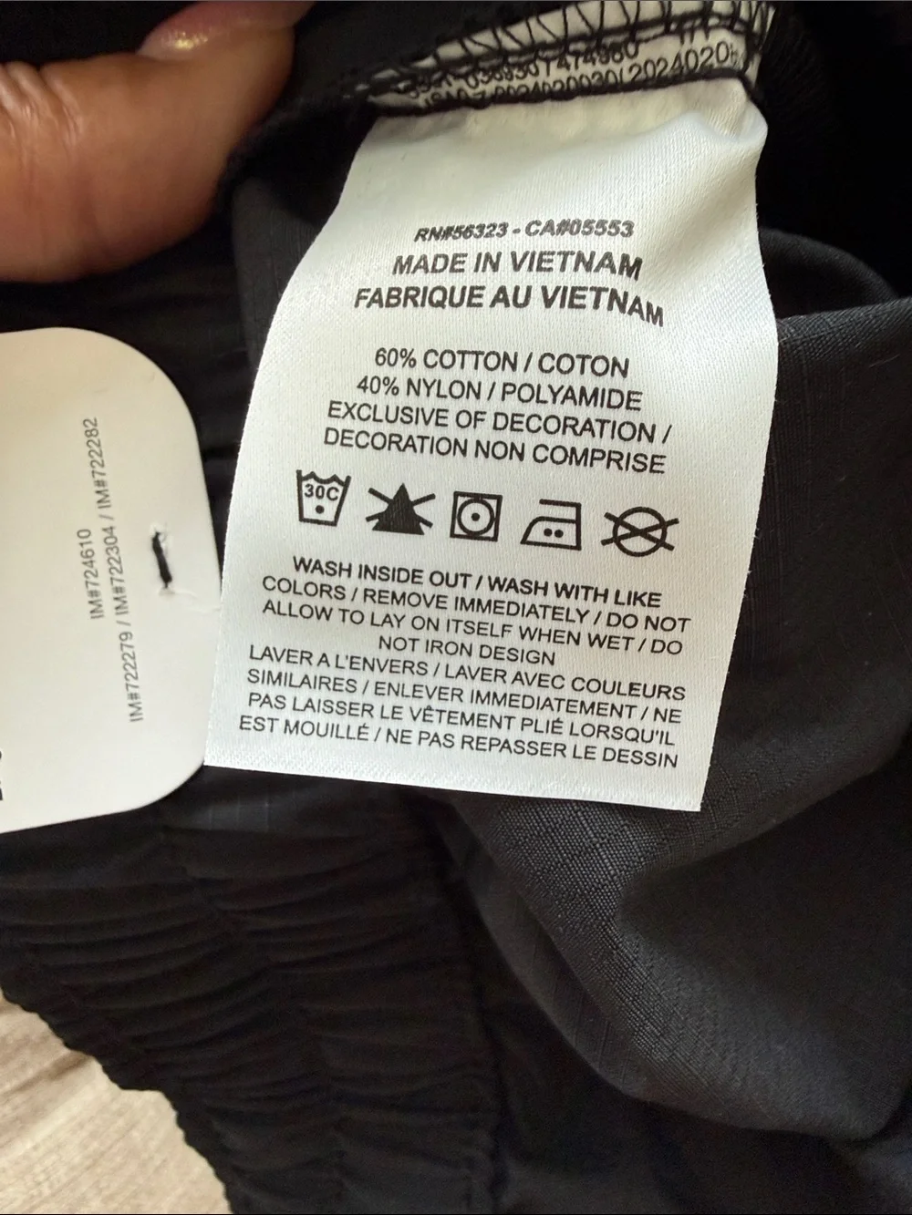 Nike Black Cargo Windbreaker Trousers